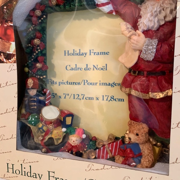 Traditions Hand Painted Photo Holiday Christmas Frame "5 x 7" - Picture 4 of 9